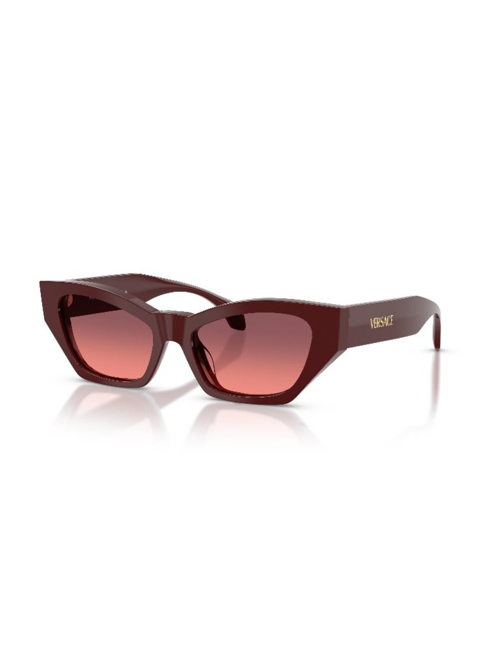 New Versace Women's Sunglasses Red Pink Lens Acetate Frame VE4488U 551520 53